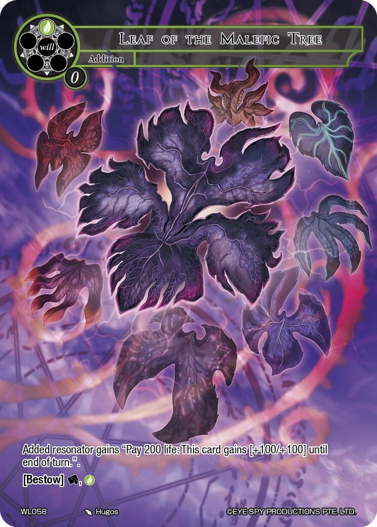 Leaf of the Malefic Tree (WL058) [Promo Cards]