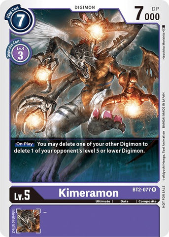 Kimeramon [BT2-077] (Battle of Omni Pre-Release) [Release Special Booster Promos]
