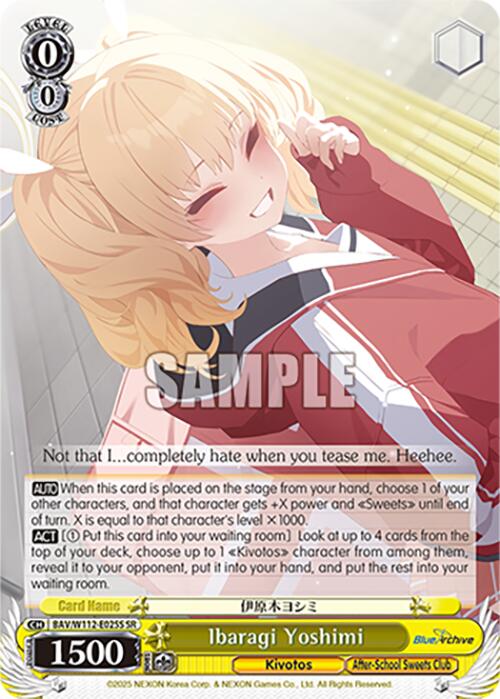 Ibaragi Yoshimi (BAV/W112-E025S SR) [Blue Archive]