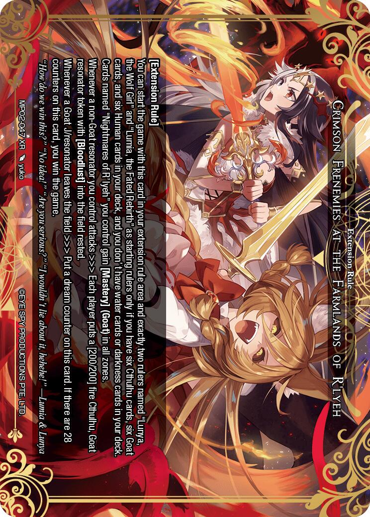 Crimson Frenemies at the Farmlands of R'lyeh (MP02-047 XR) [Masterpiece Collection 02 "Fates Reunited!"]