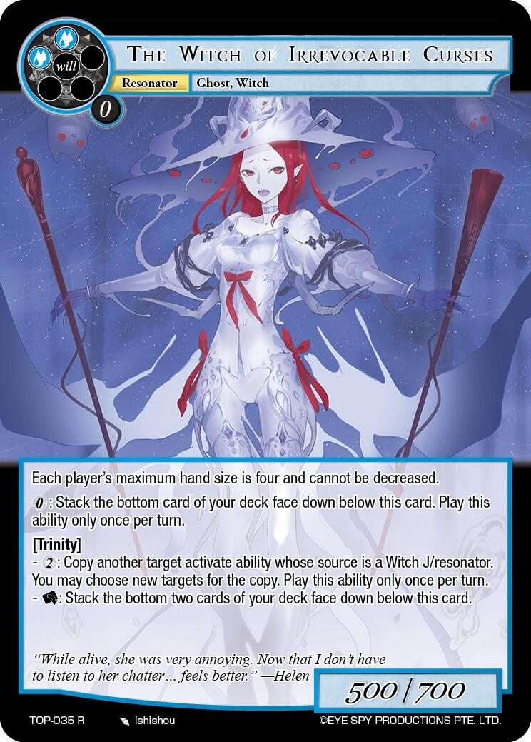 The Witch of Irrevocable Curses (TOP-035 R) [Ten Oaths of Protopaterpolis' War]