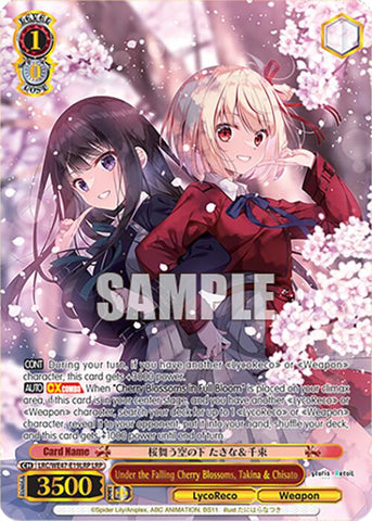 Under the Falling Cherry Blossoms, Takina & Chisato (LRC-WE47-E19LRP LRP) [Lycoris Recoil Premium Booster]