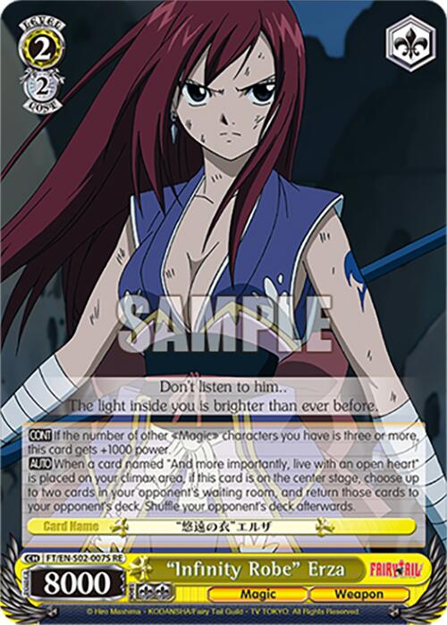 Infinity Robe Erza (FT/EN-S02-007S SR RE) [Fairy Tail Chronicle Set]