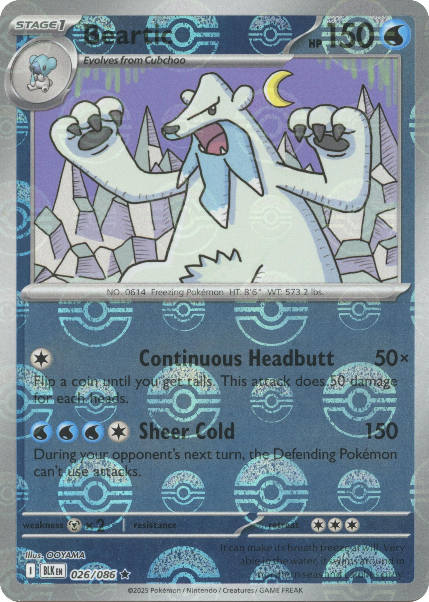 Beartic (026/086) (Poke Ball Pattern) [Scarlet & Violet: Black Bolt]