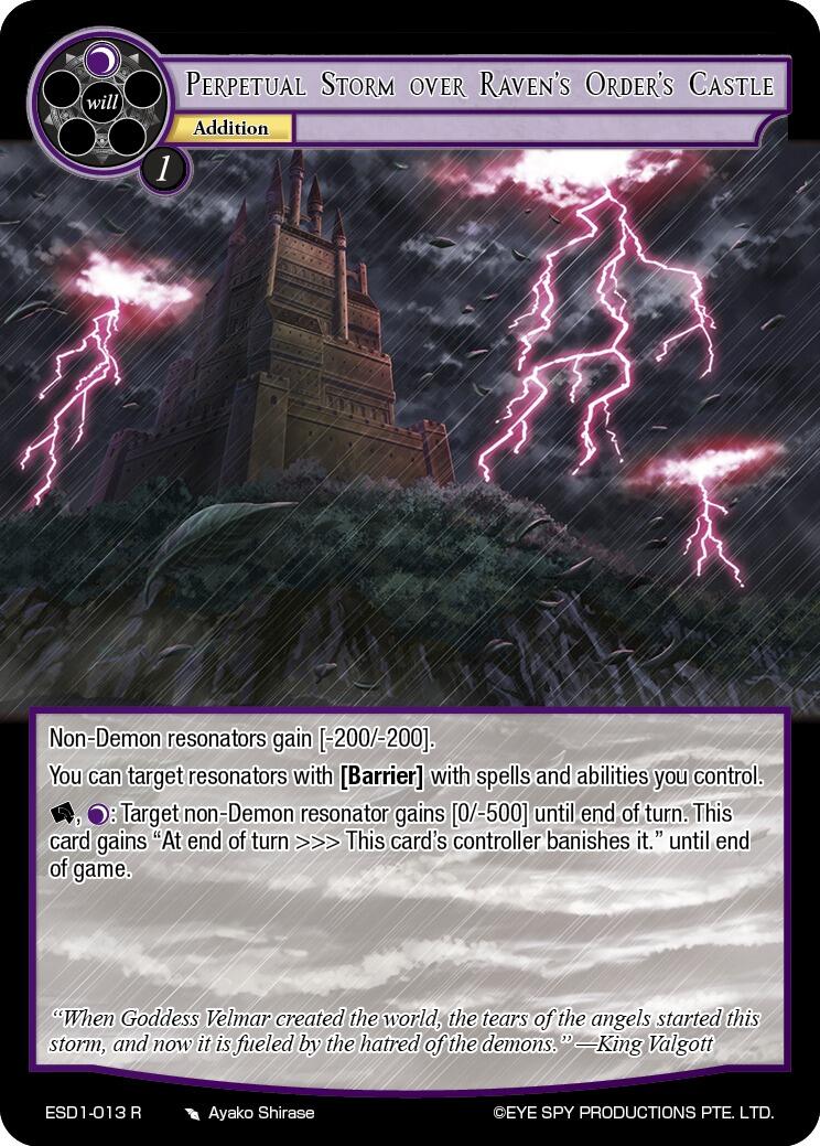 Perpetual Storm over Raven's Order's Castle (ESD1-013 R) [Descent into the Raven's Catacombs]
