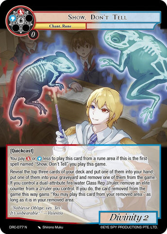 Show, Don't Tell (DRC-077 N) [Descent into the Raven's Catacombs]