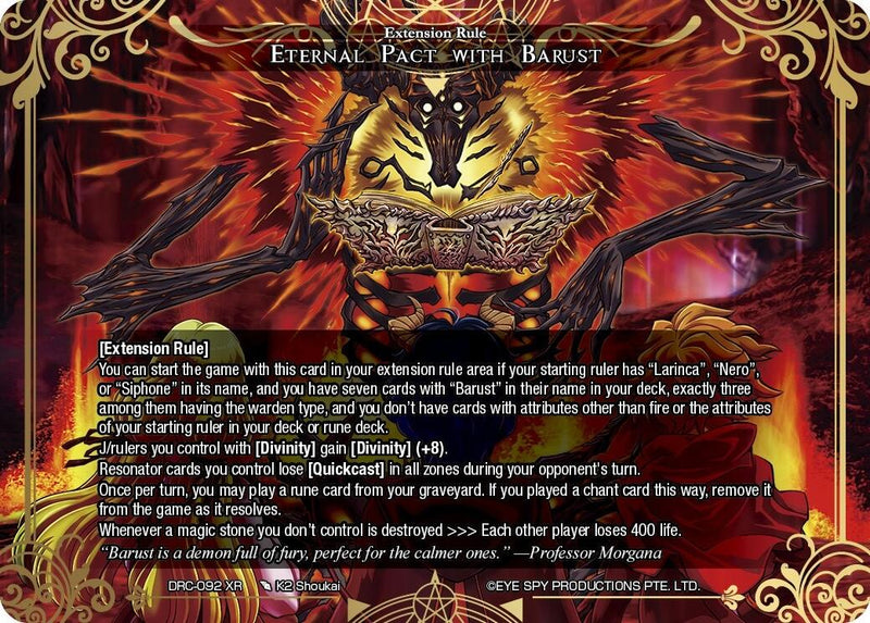 Eternal Pact with Barust (DRC-092 XR) [Descent into the Raven's Catacombs]