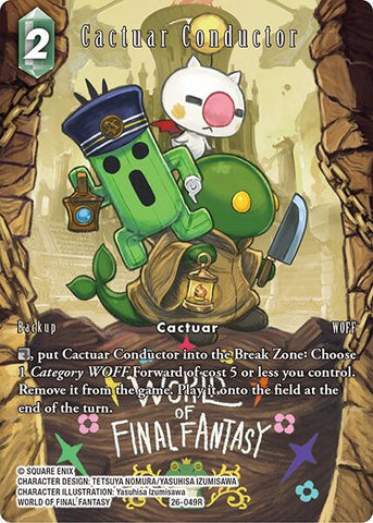 Cactuar Conductor (Full Art) [Gunslinger in the Abyss]