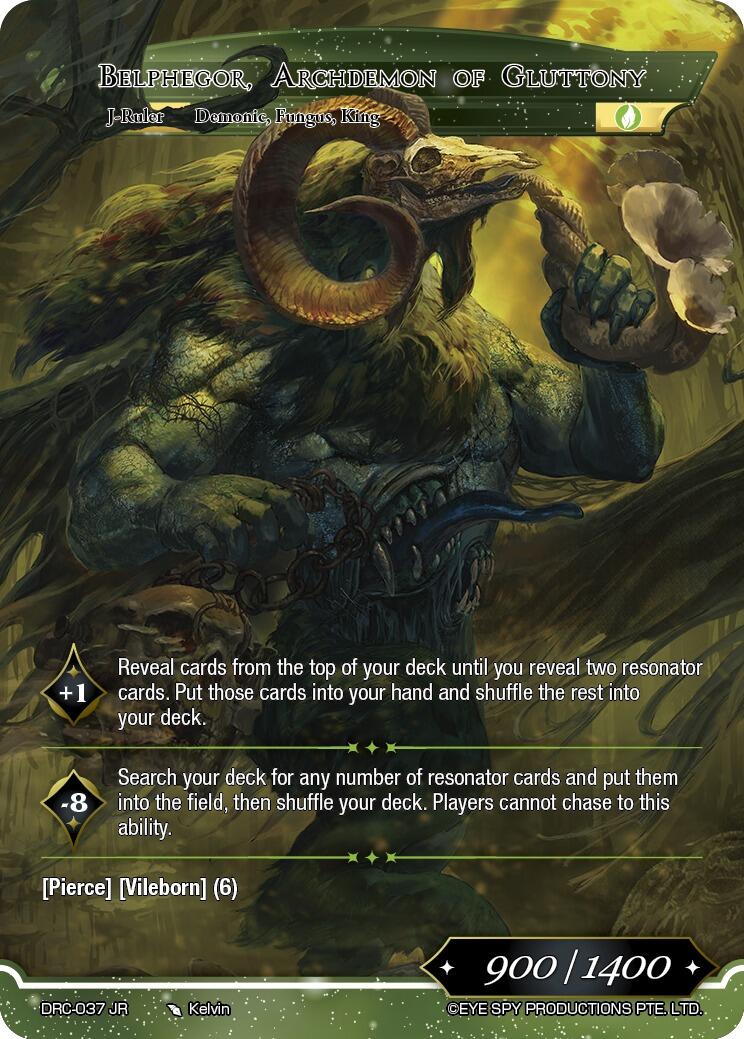 Ceaseless Hunger, Belphegor // Belphegor, Archdemon of Gluttony (DRC-037 JR) [Descent into the Raven's Catacombs]