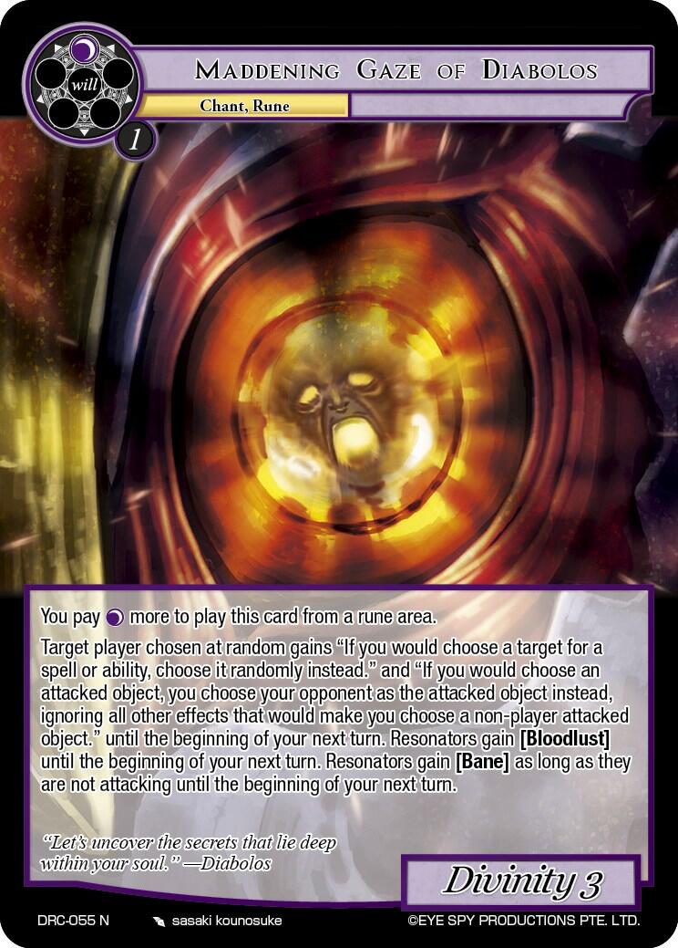 Maddening Gaze of Diabolos (DRC-055 N) [Descent into the Raven's Catacombs]