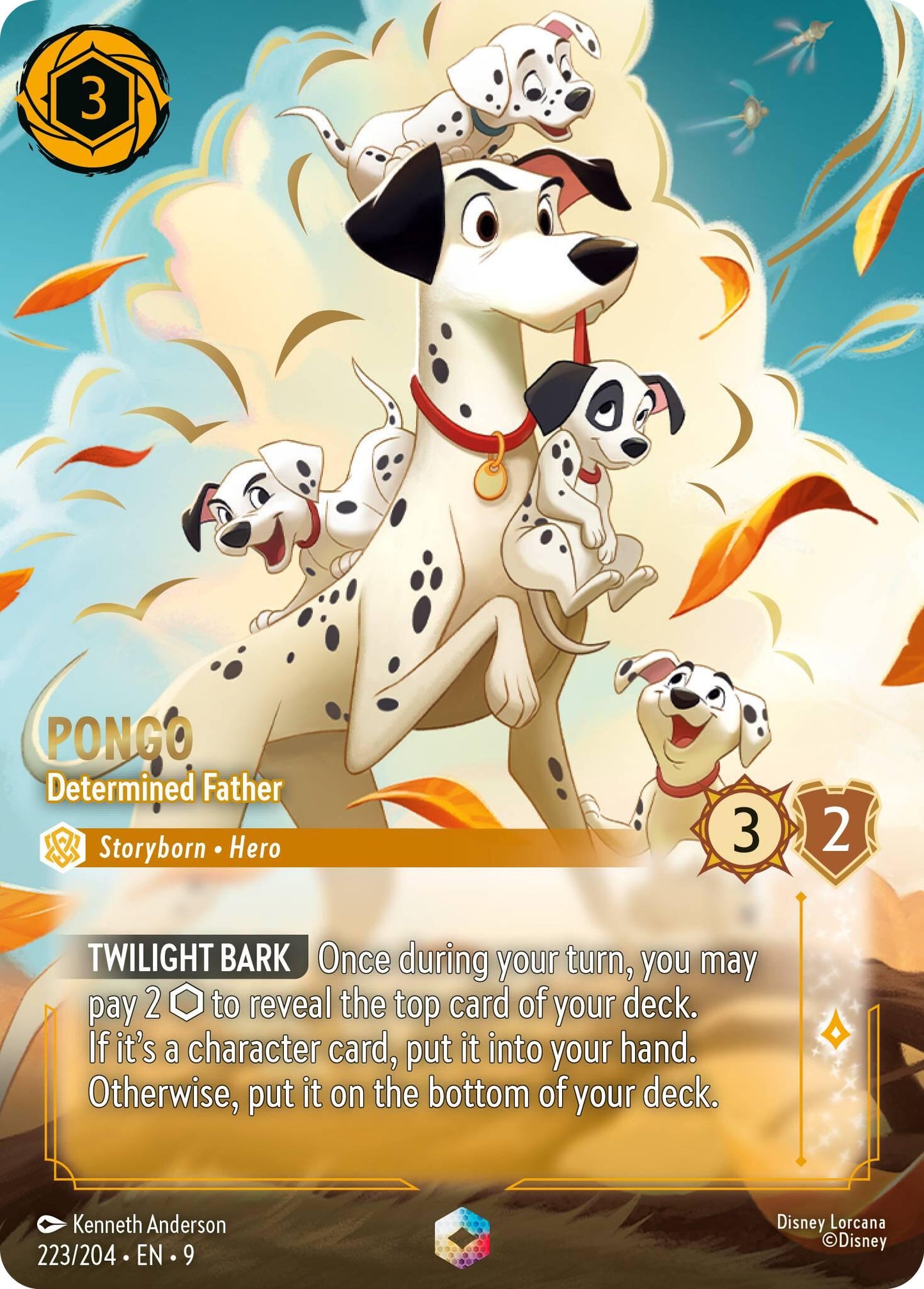Pongo - Determined Father (Enchanted) (223/204) [Fabled]