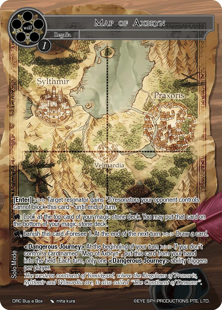 Map of Axbryn (DRC Buy a Box) [Promo Cards]