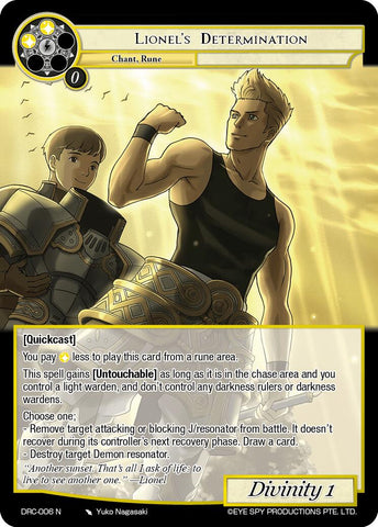 Lionel's Determination (DRC-006 N) [Descent into the Raven's Catacombs]