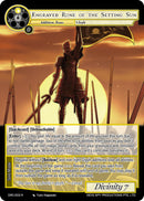 Engraved Rune of the Setting Sun (DRC-003 R) [Descent into the Raven's Catacombs]