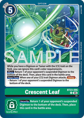 Crescent Leaf [BT23-095] [Hackers' Slumber]