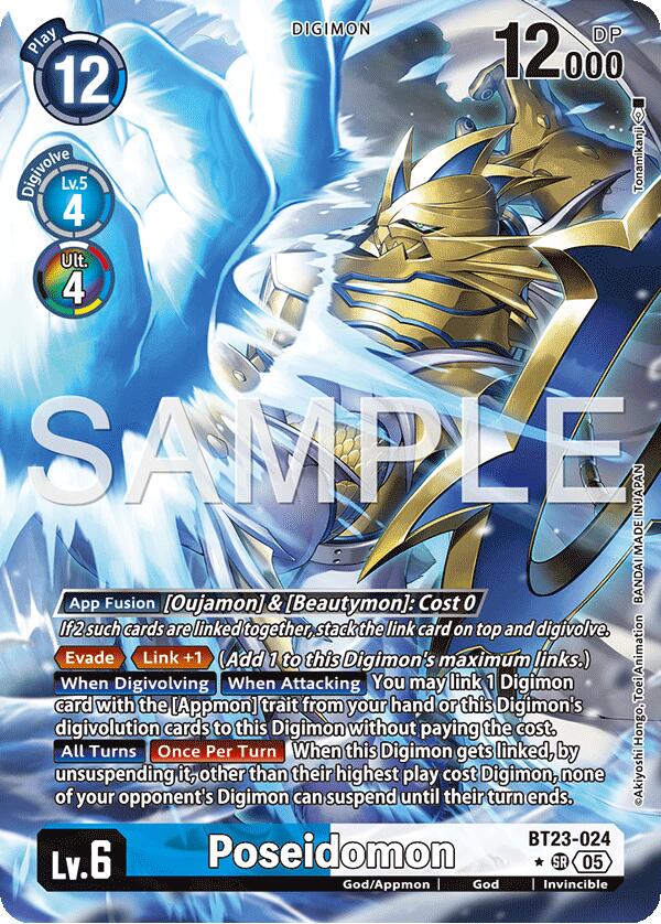 Poseidomon [BT23-024] (Alternate Art) [Hackers' Slumber]