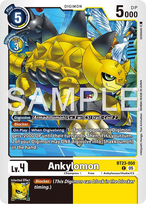 Ankylomon [BT23-050] [Hackers' Slumber]