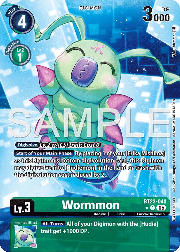 Wormmon [BT23-040] (Hacker's Slumber Box Promotion Pack) [Hackers' Slumber]
