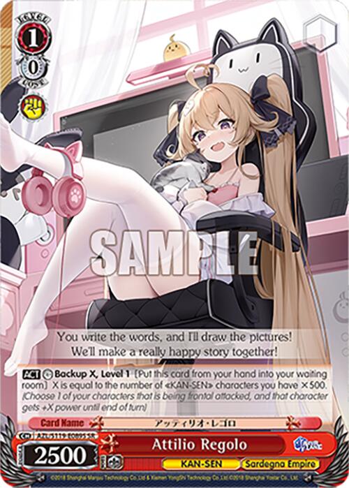 Attilio Regolo (AZL/S119-E089S SR) [Azur Lane Vol. 2]