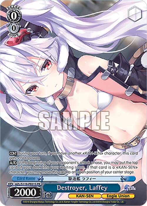 Destroyer, Laffey (Foil) (AZL/S119-PE01S PR) [Azur Lane Vol. 2]