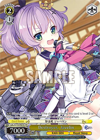 Destroyer, Javelin (Foil) (AZL/S119-PE03S PR) [Azur Lane Vol. 2]