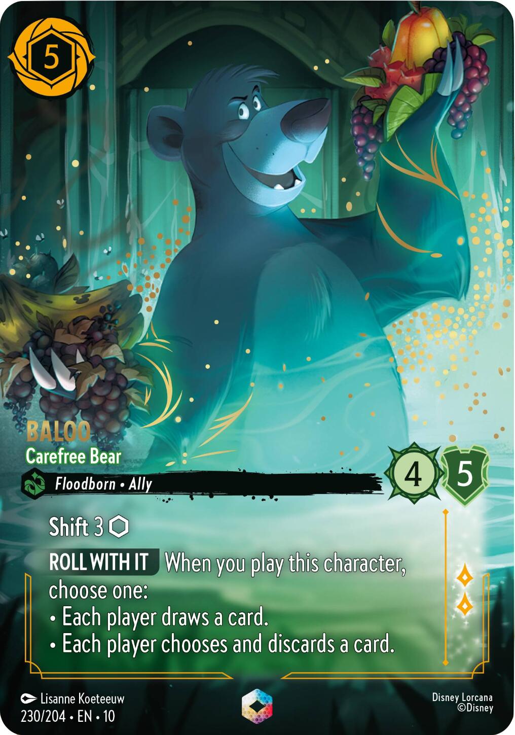 Baloo - Carefree Bear (Enchanted) (230/204) [Whispers in the Well]