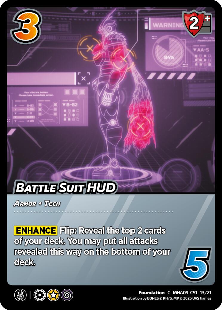 Battle Suit HUD [Challenger Series: My Hero Academia - Final Battle]