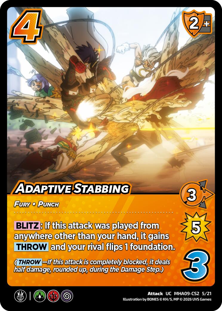 Adaptive Stabbing [Challenger Series: My Hero Academia - Final Battle]