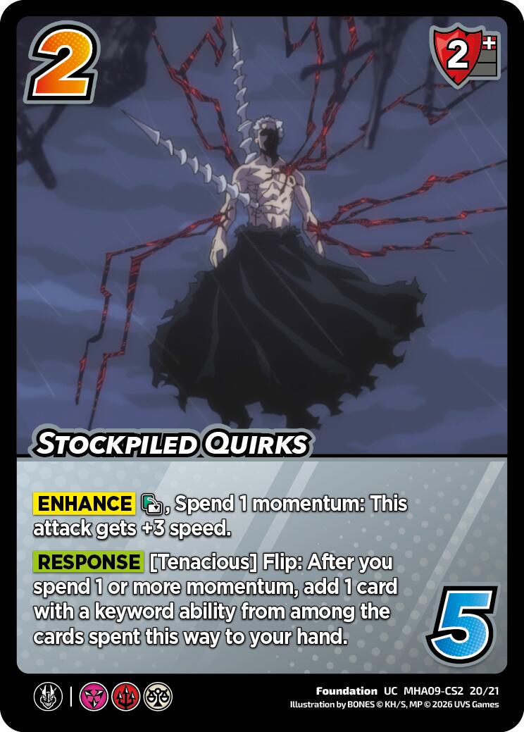 Stockpiled Quirks [Challenger Series: My Hero Academia - Final Battle]