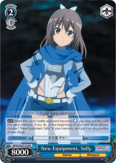New Equipment, Sally (BFR/S78-E114 PR) [BOFURI: I Don't Want to Get Hurt, so I'll Max Out My Defense]