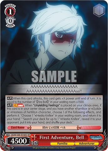 First Adventure, Bell (DDM/S88-E048S SR) [Is it Wrong to Try to Pick Up Girls in a Dungeon?]