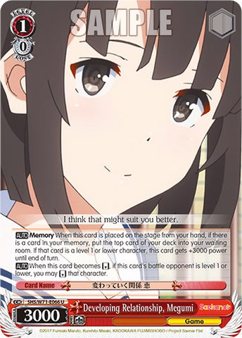 Developing Relationship, Megumi [Saekano How to Raise a Boring Girlfriend. flat]