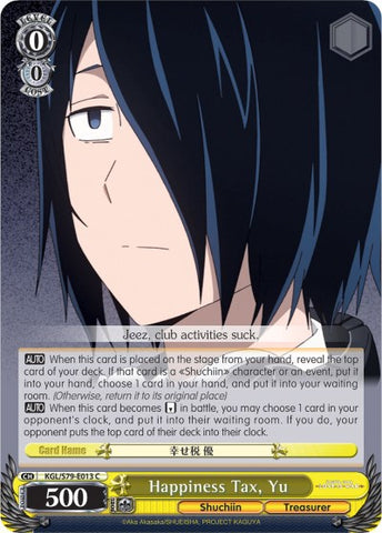 Happiness Tax, Yu (KGL/S79-E013 C) [Kaguya-sama: Love is War]