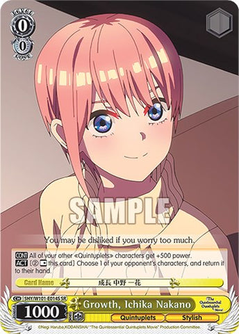 Growth, Ichika Nakano (5HY/W101-E014S SR) [The Quintessential Quintuplets Movie]