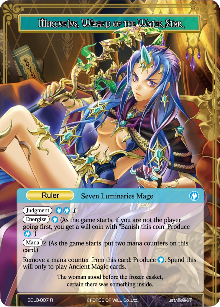 Mercurius, Wizard of the Water Star // Mercurius, Dark Commander of Ice (SDL3-007/J) [Starter Deck: Malefic Ice]