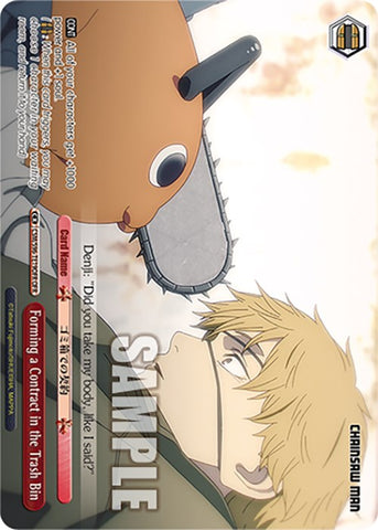 Forming a Contract in the Trash Bin (CSM/S96-TE19OFR OFR) [Chainsaw Man]