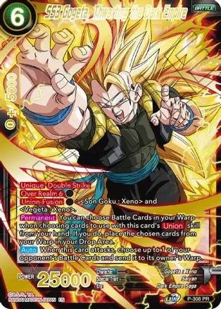 SS3 Gogeta, Thwarting the Dark Empire (Gold Stamped) (P-308) [Mythic Booster]