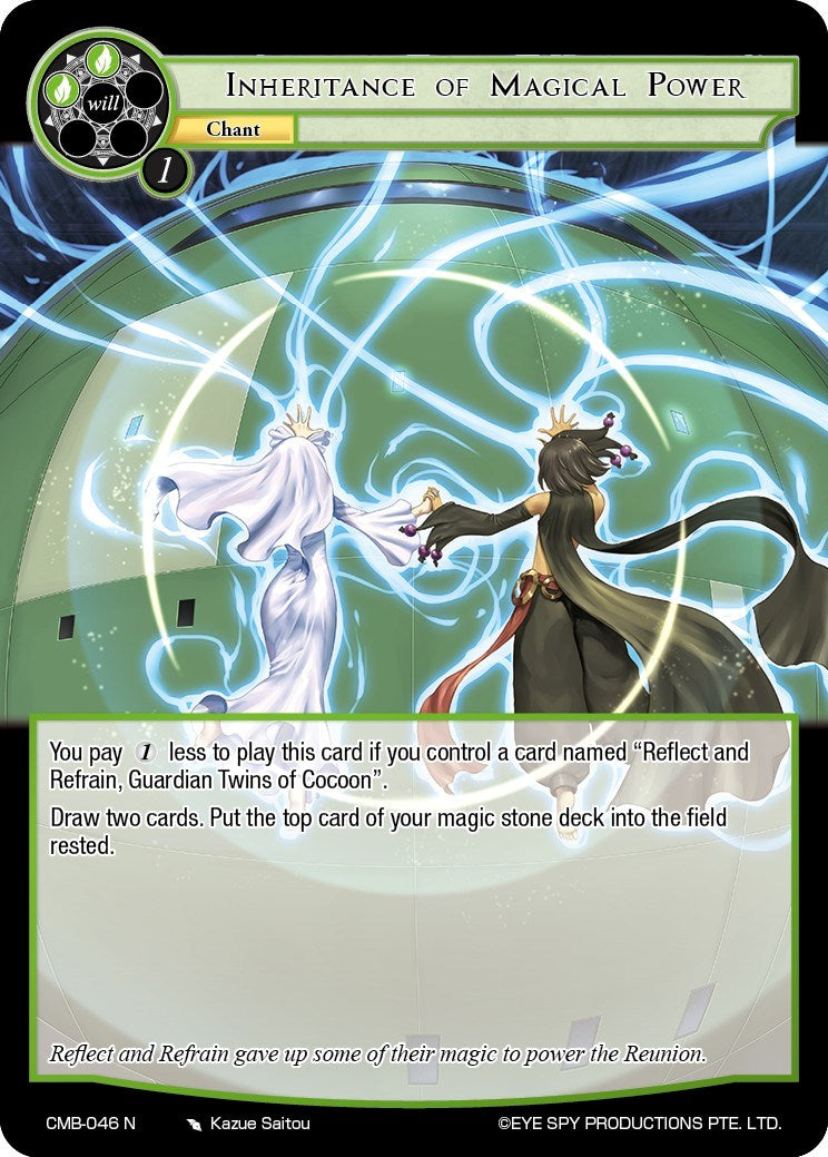Inheritance of Magical Power (CMB-046 N) [Crimson Moon's Battleground]