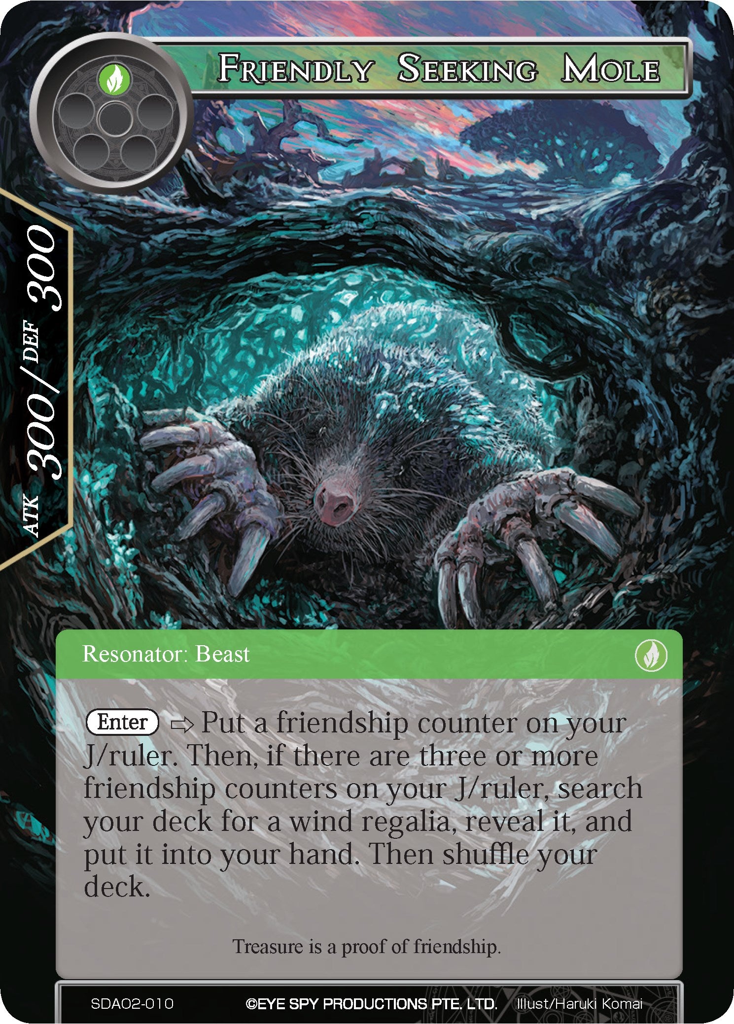 Friendly Seeking Mole (SDAO2-010) [Alice Origin II Starter Deck]
