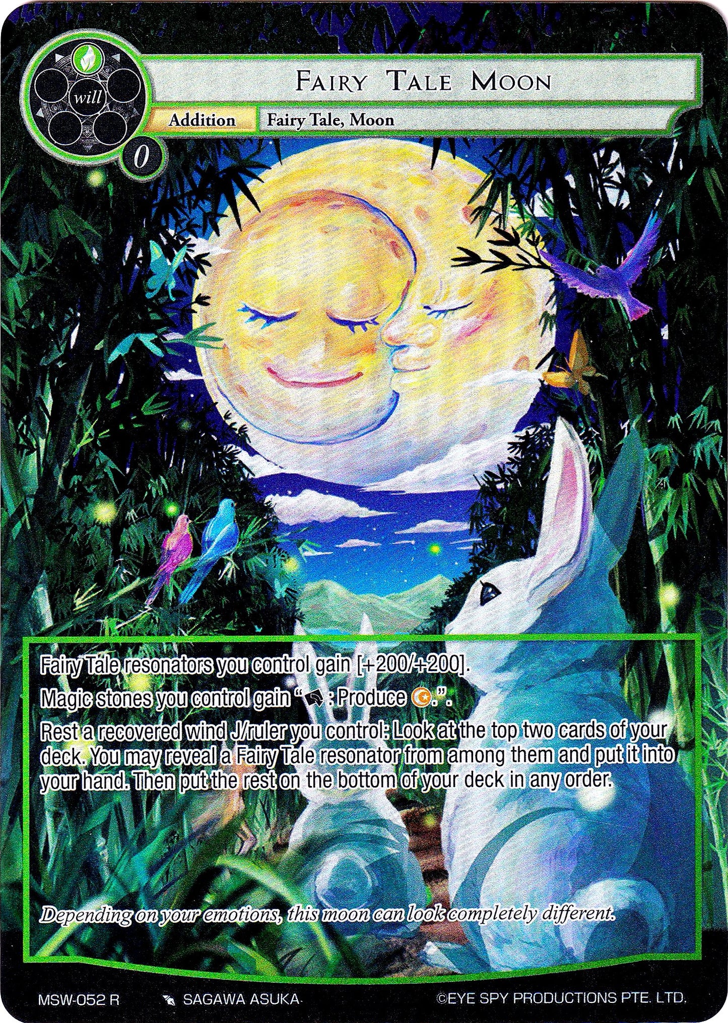 Fairy Tale Moon (Full Art) (MSW-052) [The Magic Stone War - Zero]