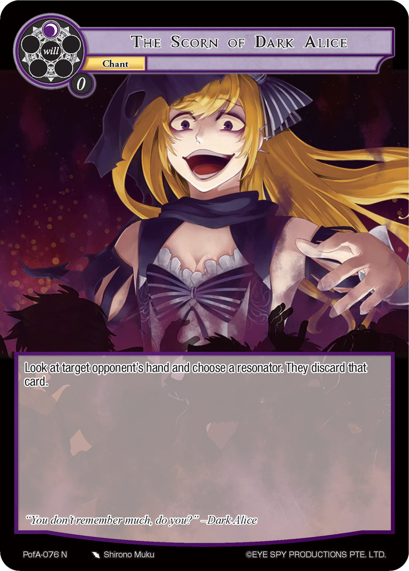 The Scorn of Dark Alice (PofA-076) [Alice Origin IV: Prologue of Attoractia]