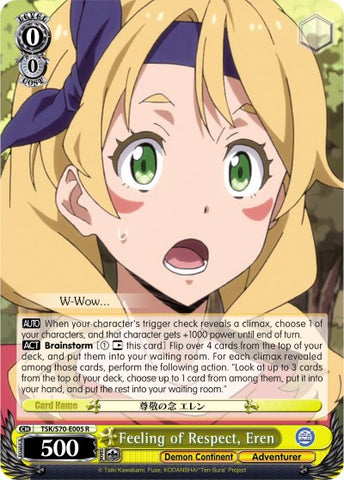 Feeling of Respect, Eren (TSK/S70-E005 R) [That Time I Got Reincarnated as a Slime]