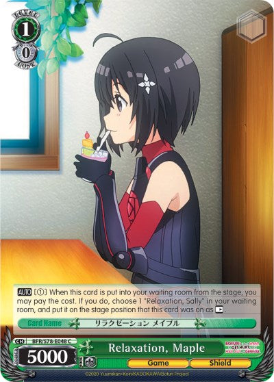 Relaxation, Maple (BFR/S78-E048 C) [BOFURI: I Don't Want to Get Hurt, so I'll Max Out My Defense]