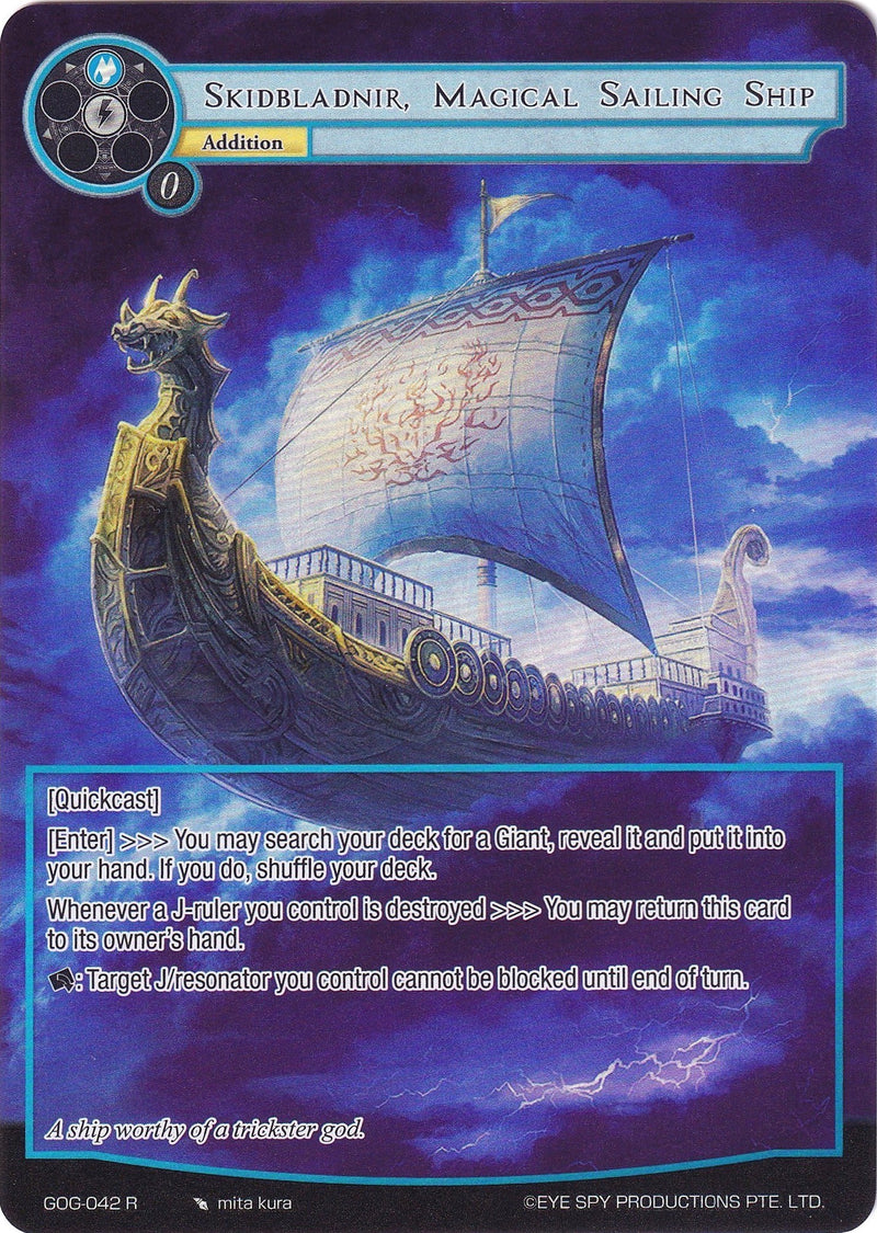 Skidbladnir, Magical Sailing Ship (Full Art) (GOG-042) [Game of Gods]