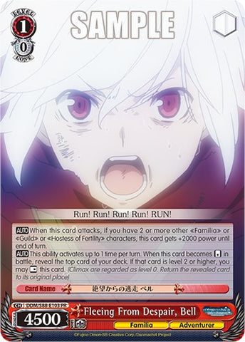 Fleeing From Despair, Bell (DDM/S88-E103 PR) [Is it Wrong to Try to Pick Up Girls in a Dungeon?]