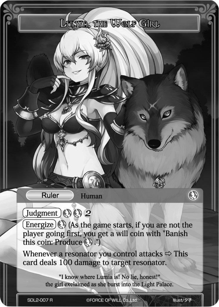 Lunya, the Wolf Girl // Nyarlathotep, the True False Legend (Uber Rare) (SDL2-007/J) [Curse of the Frozen Casket]