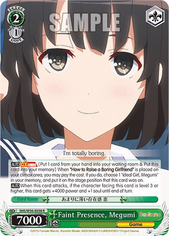 Faint Presence, Megumi [Saekano: How to Raise a Boring Girlfriend]