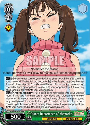 Diane: Importance of Memories (Foil) [The Seven Deadly Sins: Revival of The Commandments]