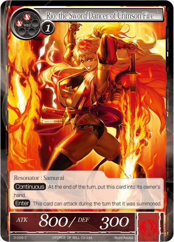 Rio, the Sword Dancer of Crimson Fire (3-029) [The Shaft of Light of Valhalla]