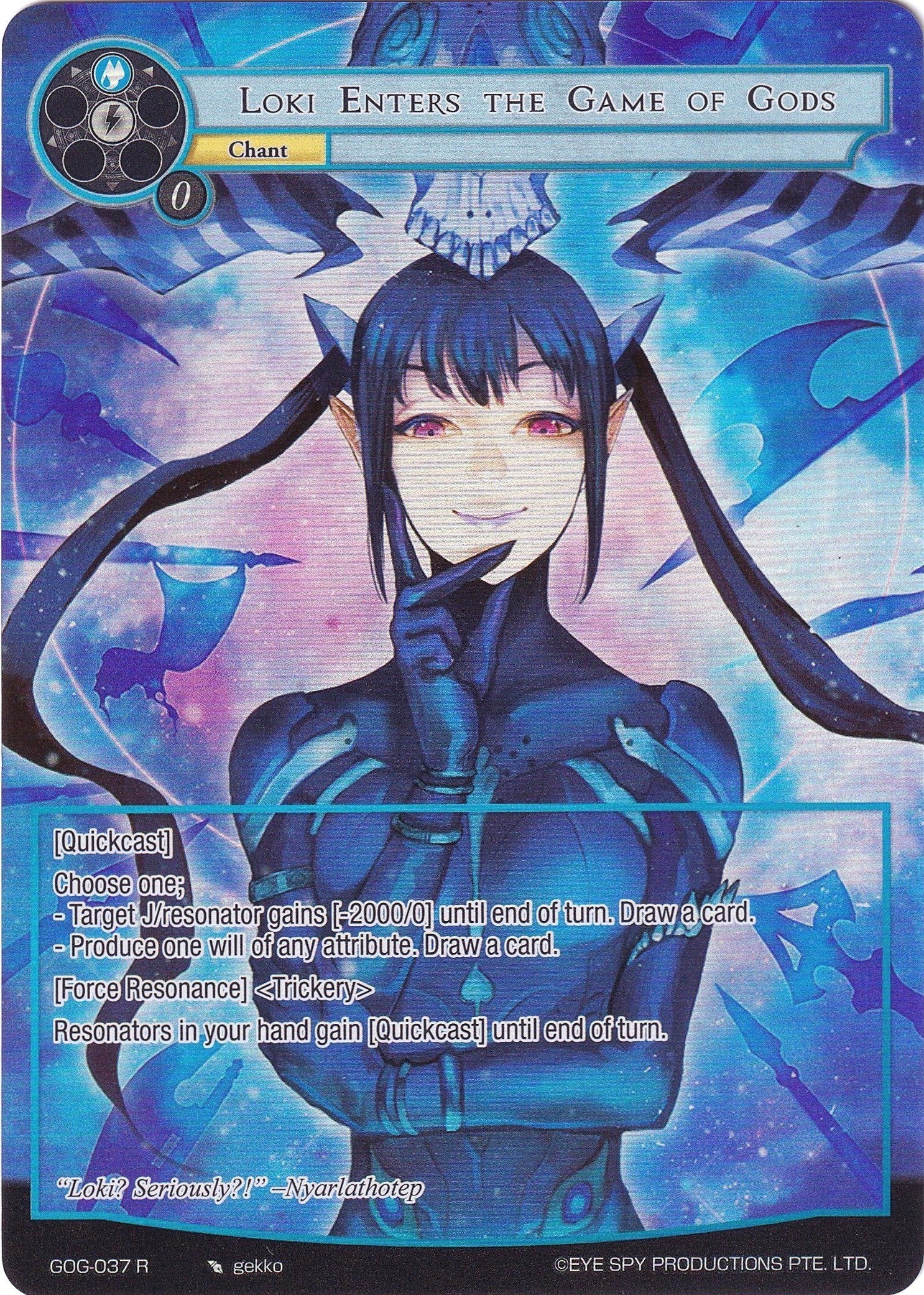 Loki Enters the Game of Gods (Full Art) (GOG-037) [Game of Gods]
